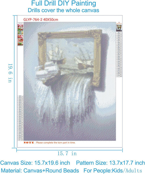 GELANYOUPIN 5D DIY Full Round Rhinestone Painting Landscape Ship 3D Cross Stitch Crystal Embroidery Beads Mosaic Handmade Art Craft Home Decoratio...