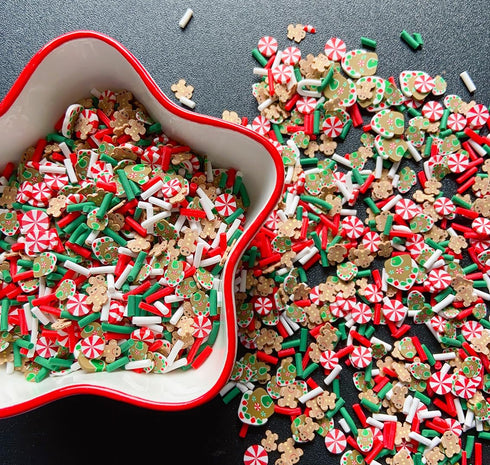 EHOPE Fake Sprinkles Fake Christmas Sprinkles Fake Candy Sprinkles Polymer Clay Sprinkles Polymer Sprinkles Christmas Polymer Clay Slices for Nail...