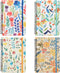 4 Pack Spiral Notebooks 6 × 8 Inch Hardcover Floral College Ruled Journals Lined for School Supplies Students Inner Pocket, 320 Sheets/640 Pages...