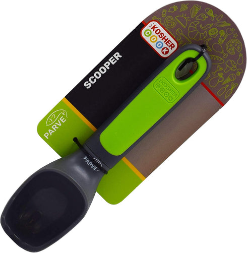 Parve Green Ice Cream Scooper Non Stick Silicone Scooper for Serving Hot and Cold Foods Color Coded Home and Kitchen Accessories...