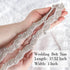 ShiDianYi Rhinestone Applique Silver Bridal Sash Wedding Dress Belt Sash Rhinestone Belt Wedding Sash...