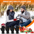 AURUZA 4 Pairs Winter Half Finger Gloves Knitted Fingerless Mittens Warm Stretchy Gloves for Men and Women...