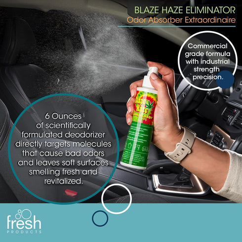 Fresh Products Blaze Haze Eliminator - Safe and Effective commercial grade formula for smoke and marijuana odor elimination with crisp yet discret...