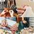 55Yards Waxed Thread with 7 Pcs Leather Needles for Hand Sewing 150D Flat Sewing Waxed Thread Leather Repair Needles for Women Sewing Upholstery L...