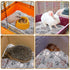 4 Pack Ultra Soft Dog Cat Bed Mat with Cute Prints Reversible Fleece Dog Crate Kennel Pad Cozy Washable Thickened Hamster Guinea Pig Bed Pet Bed M...