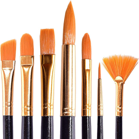 Paint Brush Set for Acrylic Painting Artist Paint Watercolor Brush Professional Oil Painting Brushes Small Craft Paint Brushes Face Paint Brushes ...