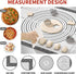 Silicone Baking Mat Non Stick Pastrty Mat for Dough Rolling Mat for Making Cookies, Macarons,Bread,Cake and Candy Reusable Kitchen Counter Mat Fon...