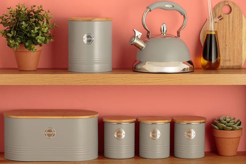 Typhoon Living Collection | 1-Quart Coffee Canister - Grey...