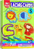 KRAFUN Beginner Preschool Lacing Card Kit for Kids Arts & Crafts, 5 Easy Safari and Animal Lacing Projects, Lacing Cards for Toddlers, Fine Motor ...