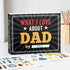 What I Love about Dad Book - Father's day Gifts for Dad from Daughter, Son - Dad Gifts from Daughter, Son - Birthday Gifts for Dad, Dad Birthday G...