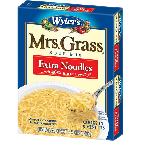 Wyler's Mrs. Grass Extra Noodles Soup Mix, 5.2 oz Box...