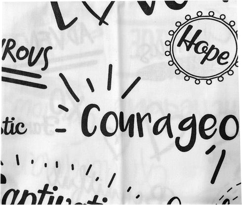 100% Printed White Series Cotton Fabric Cartoon Number Logo Bundles Quilting Fabric for Patchwork Needlework DIY Handmade Sewing Crafting Face Mas...