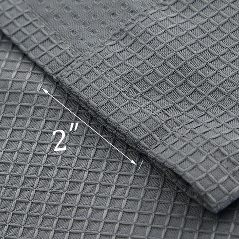 Tier Curtains, Waffle Woven Textured Kitchen Tier Curtains Cafe Curtains, Waterproof Half Window Covering Short Curtain for Bathroom - 30" x 24", ...