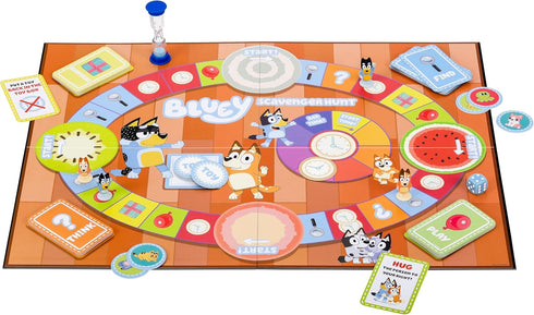 Bluey Scavenger Hunt Game. A Fun Board Game Full of Fun Activities to Perform, Things to Find and Questions to Answer...