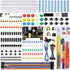 Electronics Component Fun Kit for Arduino with Power Supply Module, Jumper Wire,Precision Potentiometer,830 tie-Points Breadboard Compatible with ...