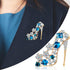 4 Pieces Brooches Pins for Women Rhinestone High Heel Crystal Brooches Princess Shoes Angel Wing Tear for Women Brides Gifts Party Favors Mom's Pr...