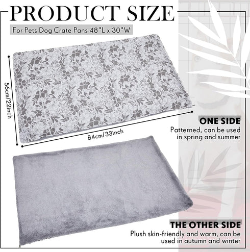 Dog Crate Pan Cover Dog Bed Cover Washable Dog Crate Liner for Pets Dog Crate Tray, Pan Cover Only, Fit for (30 x 19 Inch)...