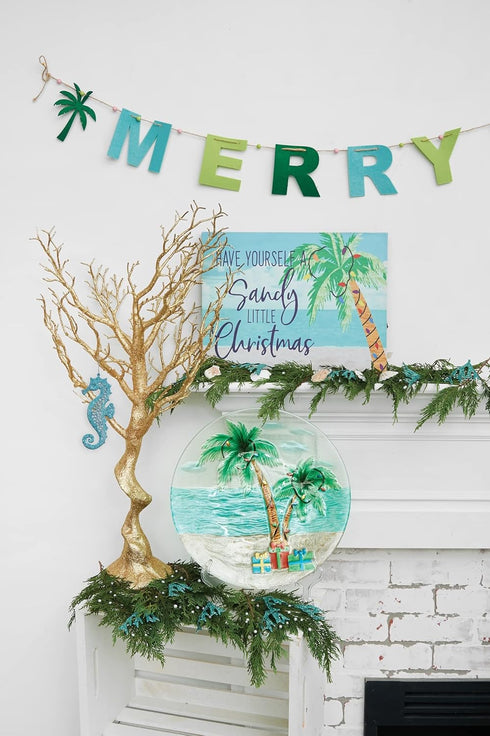 C&F Home Pierced Blue Seahorse Coastal Beach Christmas Xmas Ornament Blue...