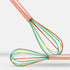 ExcelSteel - 230 ExcelSteel Perfect Durable Gift for Mixing Easy to Clean Up Silicone Tri-Color Whisk, 8", Rose Gold...