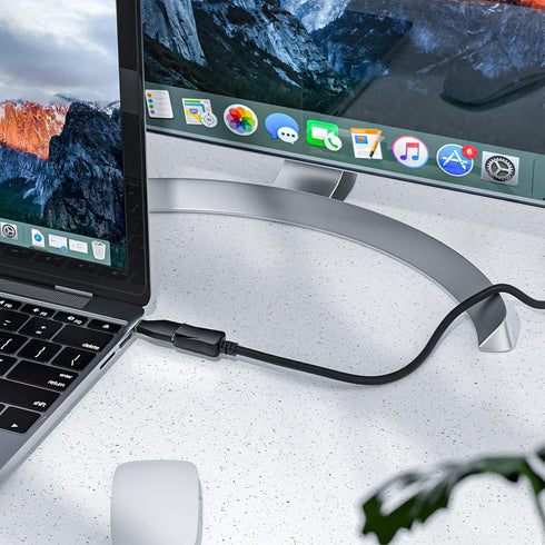 BolAAzuL Mini Displayport to DisplayPort 1.2 Converter (Male to Female, 2K 144Hz, 2-Pack), 4K 60Hz Mini DP to DP Adapter for Mac Book Pro/air/Mac ...
