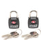 Lewis N. Clark Travel Sentry TSA Lock + Mini Padlock for Luggage Suitcase, Carry On, Backpack, Laptop Bag, Purse, Airport, Hotel & Gym (Includes 4...