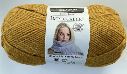 Impeccable Yarn, Solid Yarn, 4.5 oz in Gold by Loops & Threads...