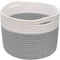 INDRESSME Small Storage Basket - Cute Cotton Rope Basket - Closet Storage Bins - Cute Basket for Remote - Storage Organizer for Toy Storage Bin- 9...