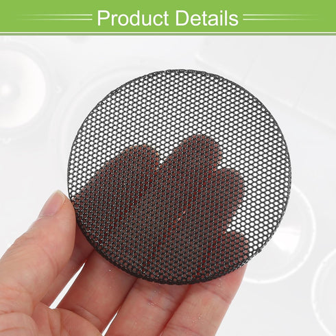 ACROPIX Universal 2.5 Inch Speaker Grills Mesh for Audio Subwoofer 74x4mm Grille without Frame Black - Pack of 4......