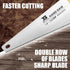14 in. Pro Hand Saw, 11 TPI Fine-Cut Soft-Grip Hardpoint Handsaw Perfect for Sawing, Trimming, Gardening, Cutting Wood, Drywall, Plastic Pipes, Sh...