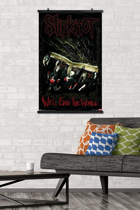Trends International Slipknot - End The World Wall Poster, 22.375" x 34", Premium Poster & Clip Bundle...