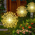 Set of 2 outdoor solar decorative lights with 210 LEDs, waterproof solar firework lights with 2 modes: flashing and stable, suitable for outdoor, ...