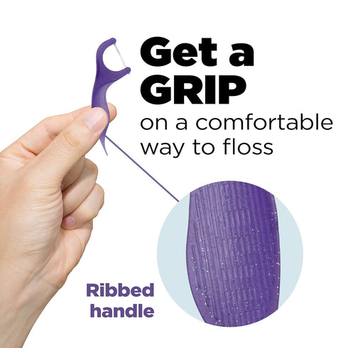 GUM Comfort Slide Floss Picks - Perfect for Tight Teeth - Extra Strong Shred-Resistant Dental Floss, Easy Grip Handle - Dental Flossers for Adults...