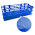 3 Packs Plastic Test Tube Rack, 40 Holes Lab Test Tube Rack Holder for 20mm Test Tubes, Blue, Detachable (40holes)...