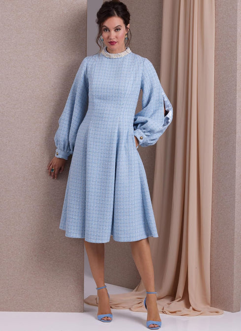 Vogue Misses' Fit and Flare Dresses Sewing Pattern Packet, Sizes 16-18-20-22-24, Multicolor...