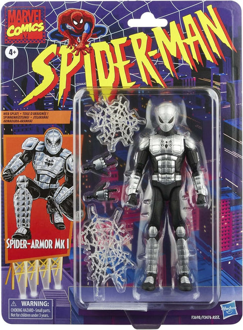 Spider-Man Marvel Legends Series 6-inch Spider-Armor Mk I Action Figure Toy, Includes 4 Accessories: 2 Alternate Hands and 2 Web FX...