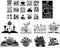 Book Flower Stencils for Painting - 24 Pcs Reusable Book Flower Floral Plants Spraying Drawing Supplies Stencils DIY Crafts Drawing Template Set f...