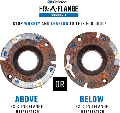 Fernco Fix-A-Flange Compete Universal Toilet Flange Water Closet Repair Kit...