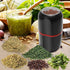 Herb Grinder Electric, Turimon Large Herbal/Coffee Grinders/Mill/Crusher for Spice and Herbs With Cleaning Brush - Black - 4.2 oz Capacity...