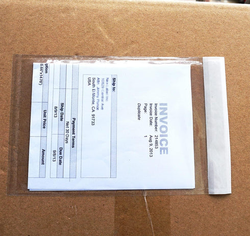 Premium 4.7''x7.5'' Packing List Envelope, Tailored Size for 4x6'' Shipping Labels,Self Adhesive Shipping Label Pouch/Sleeve (50 pack)...