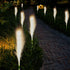 Solar Outdoor Garden Lights, 2 Pack LED Lights Waterproof, Sway by Wind Simulation Reed Lights Decoration for Garden Patio Walkway Pathway Yard (W...