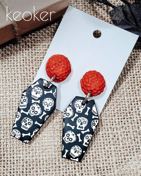 KEOKER Halloween Silk Screen for Polymer Clay, 6 PCS Fall Silk Screen Stencils for Polymer Clay on Clay & Other Jewelry Clay Earrings Decoration, ...