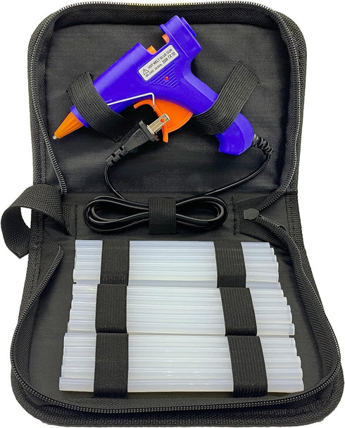 Hot Glue Gun Kit, Mini Hot Melt Glue Gun for Crafts with 30 Glue Sticks and Carry Case, Hot Mini Glue Guns for Craft, School DIY Arts, and Home Re...