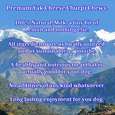 Nepal Churpi Yak Cheese Dog Chew, 100% Natural Authentic Himalayan Yak Chew, Long Lasting, Healthy, High in Protein, Gluten Free, Low Fat, and Lac...