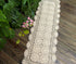 Damanni Rectangular Cotton Handmade Crochet Lace Table Runner Doilies Table Dresser Scarf Décor,16 Inch by 55 Inch?Beige...