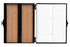 Heathrow Scientific 100 Place Microscope Slide Box, Cork Lining, Nickel-Plated Clasp, Black...