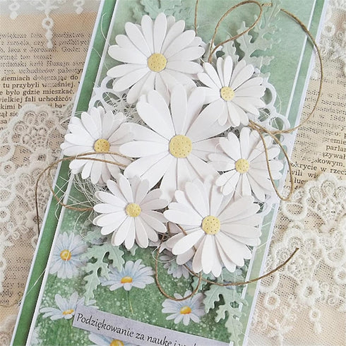 Cutting Dies Metal Stencils Scrapbooking Tools DIY Embossing Template for Paper Card Making Album Arts Crafts Supplies (Daisy Flower Set-9.4x8.4cm...