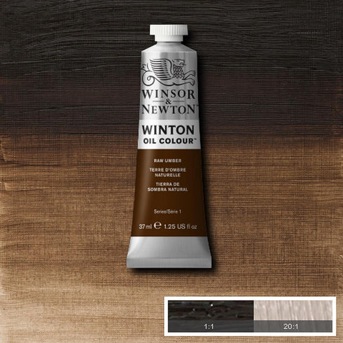 Winsor & Newton Winton Oil Color, 37ml (1.25-oz) Tube, Raw Umber...
