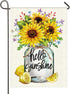Hello Sunshine Garden Flag Sunflower Summer Fall Outdoor Yard Flags for Garden Decor Double Sided 12.5X18 Inch (Sunflower)...