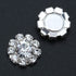 Wholesale 24PCS 16MM Small Clear Rhinestone Buttons Metal Crystal Glass Button Embellishments(Flatback)...