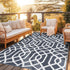 wikiwiki Outdoor Rug, 5x8ft Waterproof Reversible Mat Indoor Outdoor Rugs Carpet, Small Area Rug Plastic Straw Rug for Patio Deck Balcony Pool RV ...